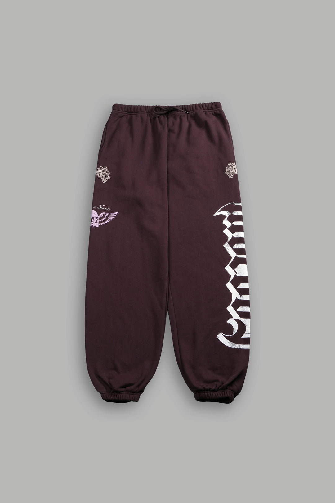 Free Will V2 Lightweight Lounger Sweat Pants in Darc Garnet