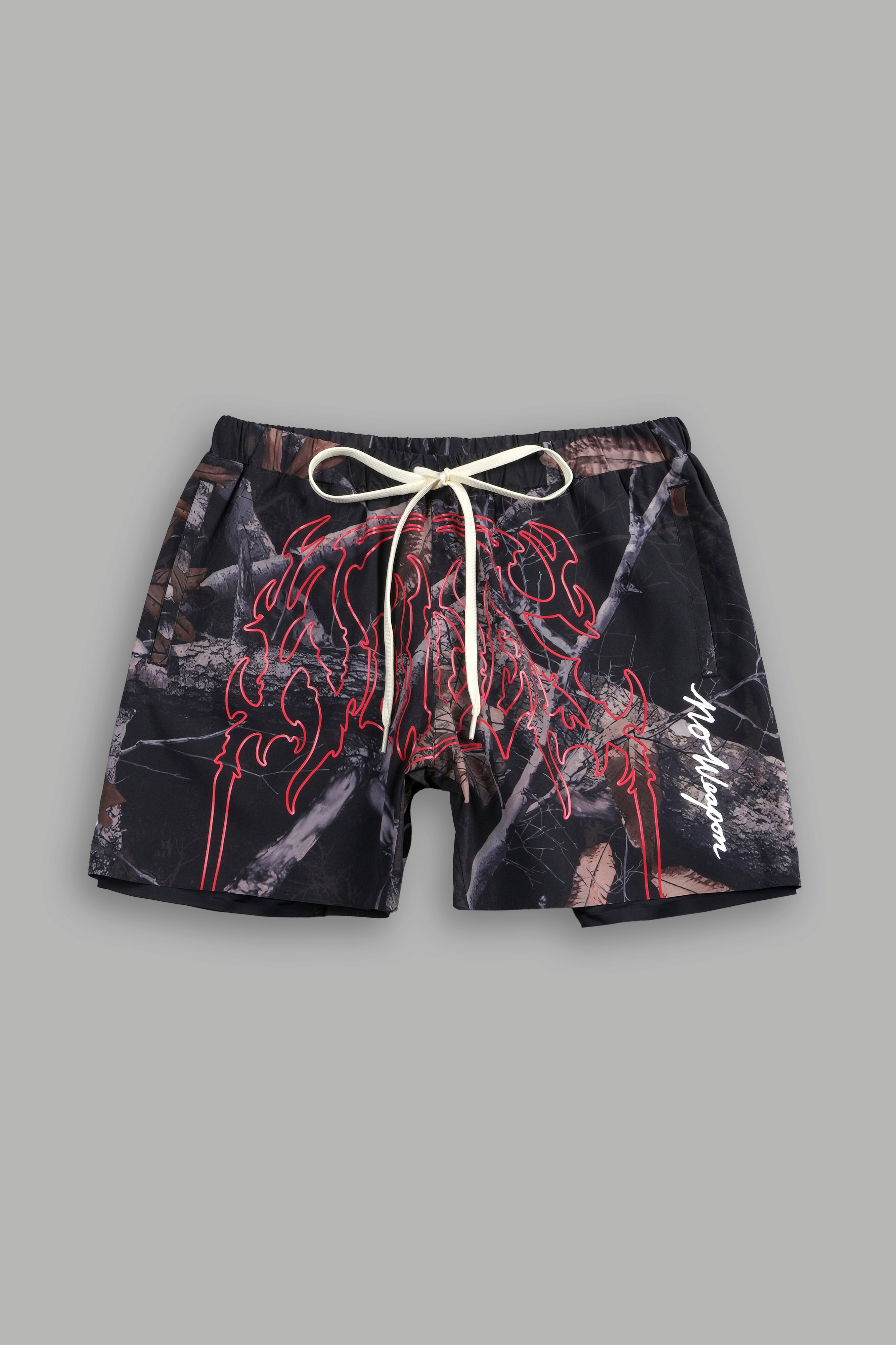 Passion Compression Shorts in Darc Brown Woodland Camo