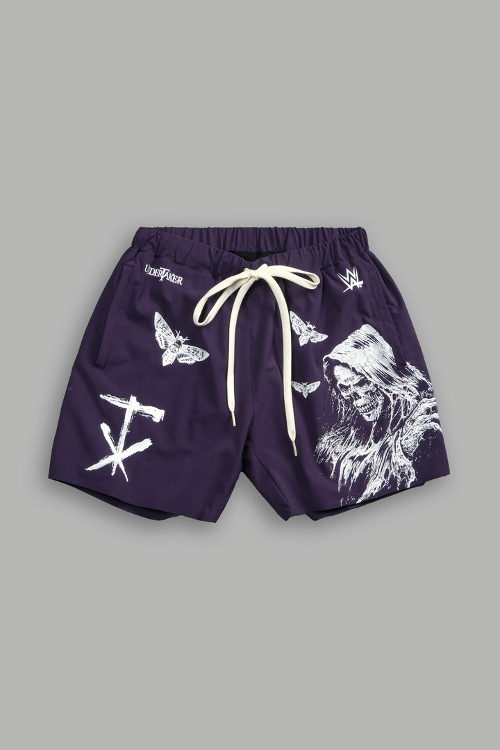 Grim Reaper Compression Shorts in Phantom Purple