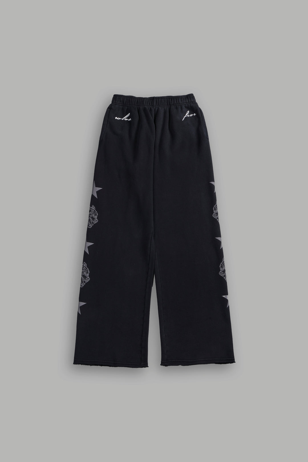 Wolf Star Couture Sweats in Black Drift Wash