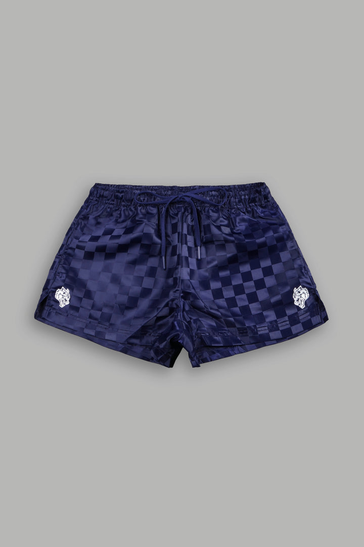 Dual Wolf Roxie Run Shorts in Royal Navy