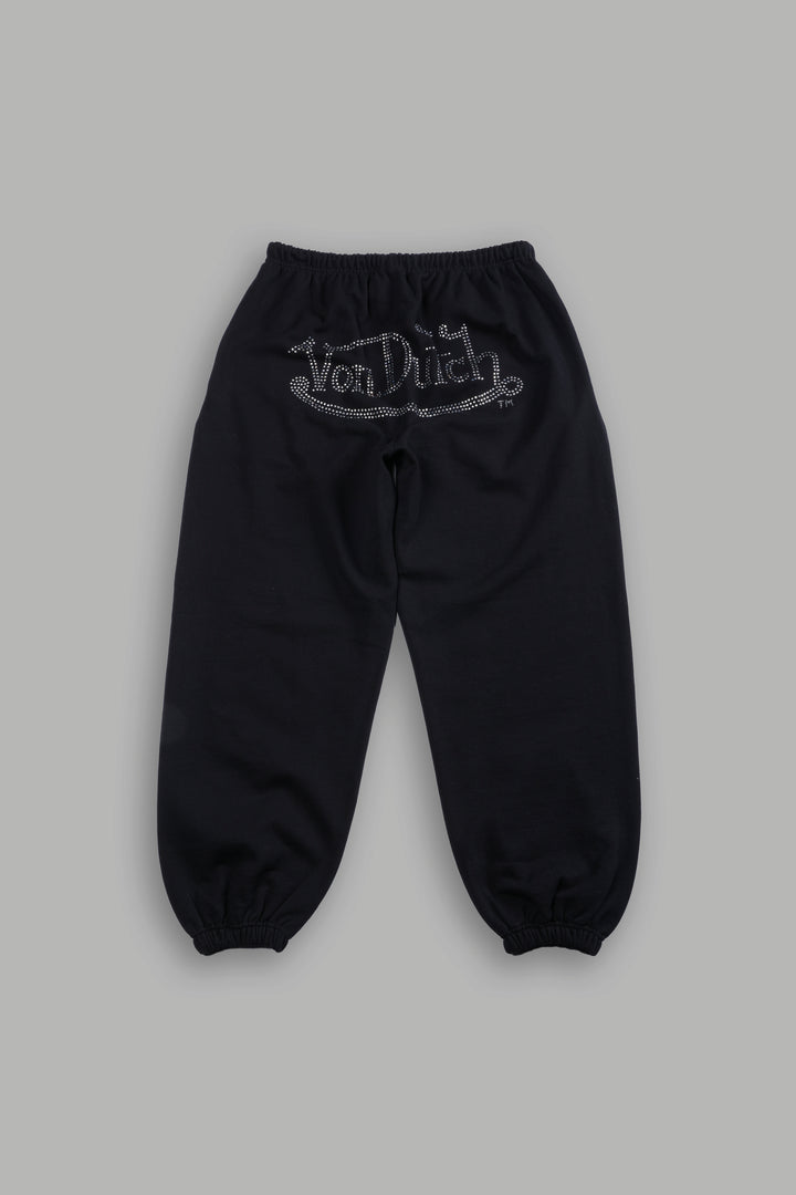 Y2Kulture Lounger Sweat Pants in Black