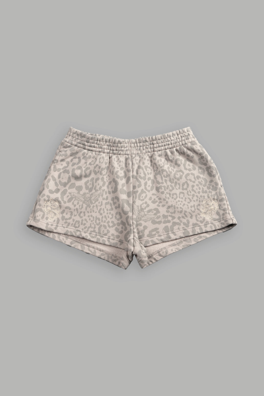 Dual Ellie Sweat Shorts in Clay Leopard
