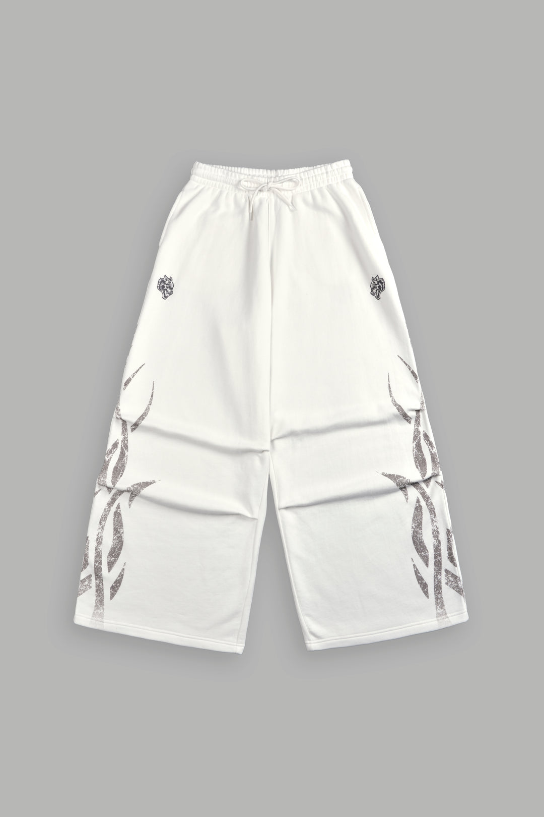 Finite Flame She Mia Cargo Sweat Pants in Cream
