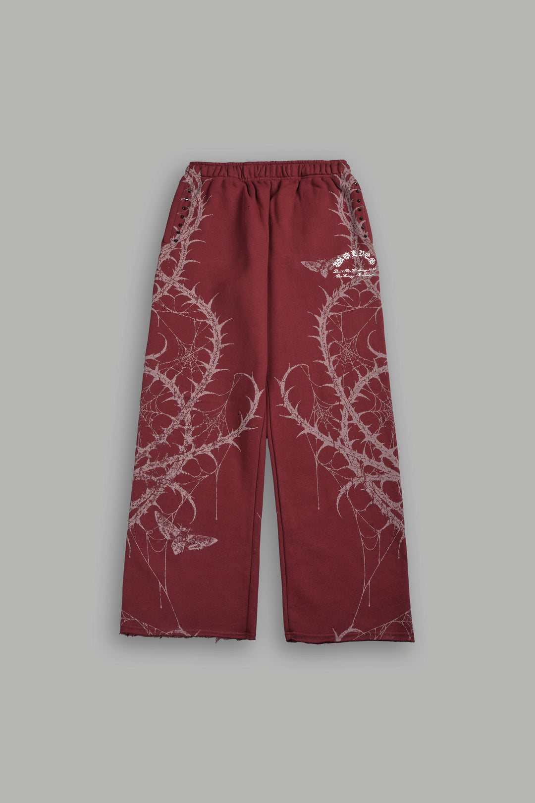 Hesh Chopper Thorns Big Cozy Sweats In Oxblood