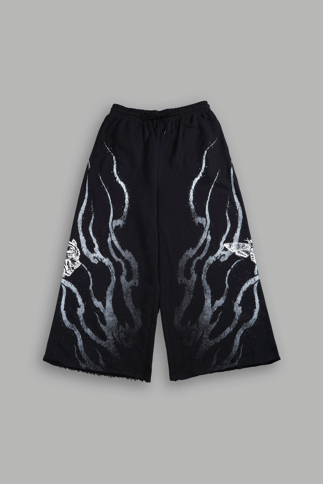 Darc Flame Oversized Omen Sweat Pants in Black