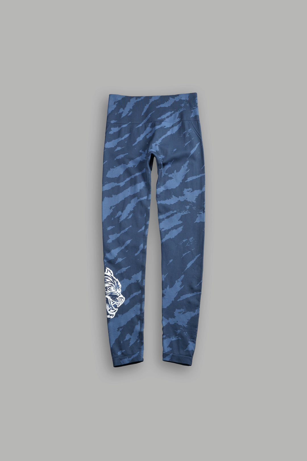 Big Wolf "Everson" Huxley Scrunch Leggings in Ocean Blue Native Camo