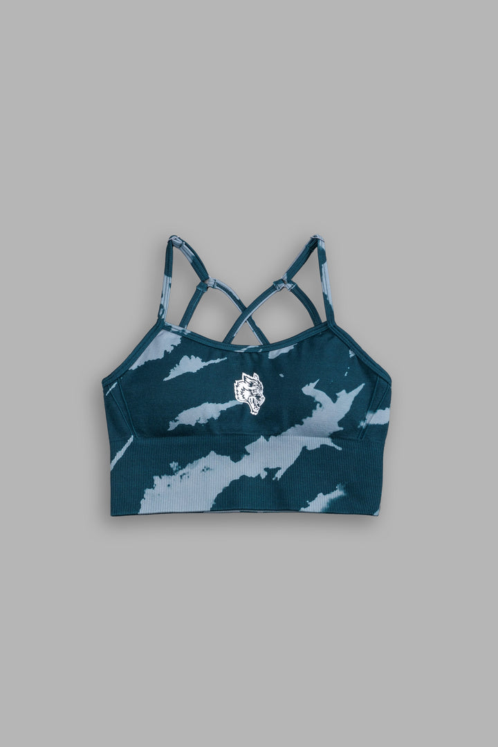 Single Wolf "Everson Seamless" Huxley Bra in Darc Ocean Native Camo