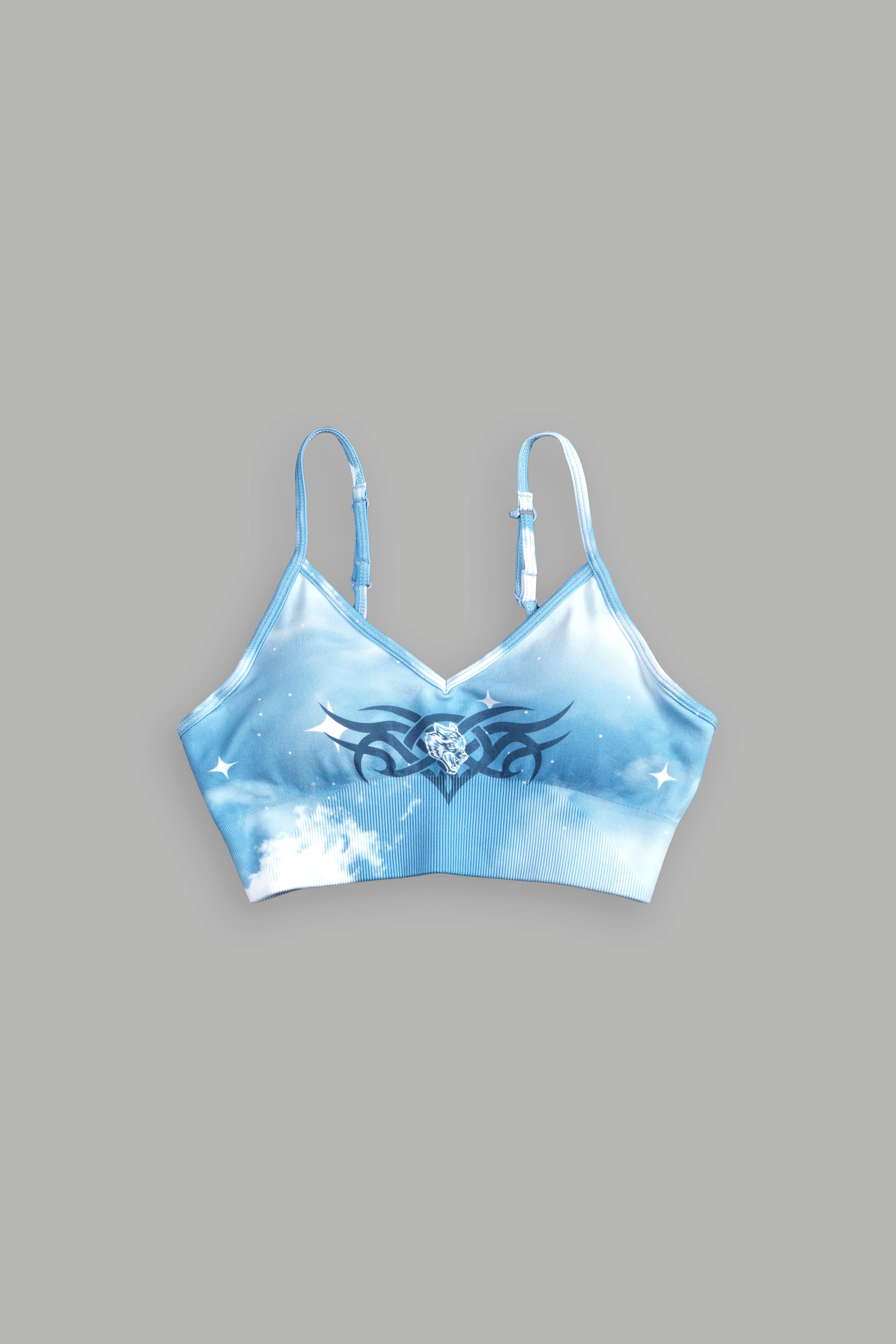 Finite Code "Everson Seamless" Sports Bra in Greek Stone Starry Sky
