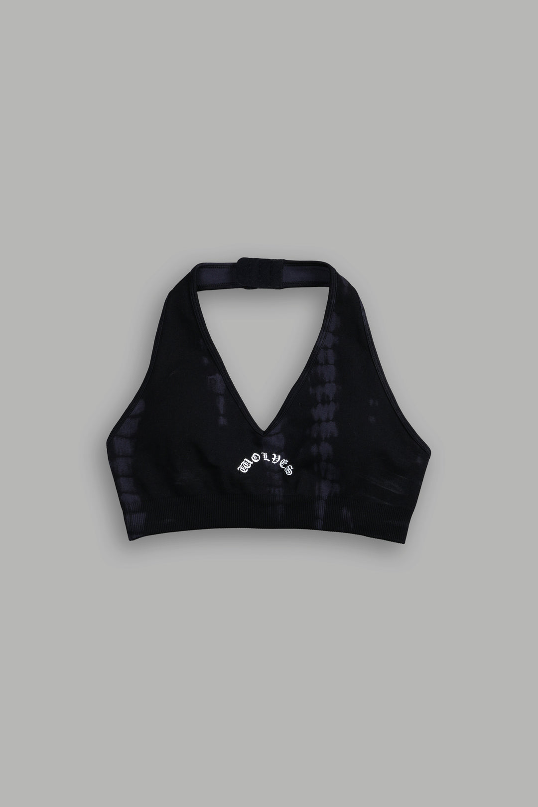 Chopper "Everson Seamless" Halter Bra in Black Tonal Serpent