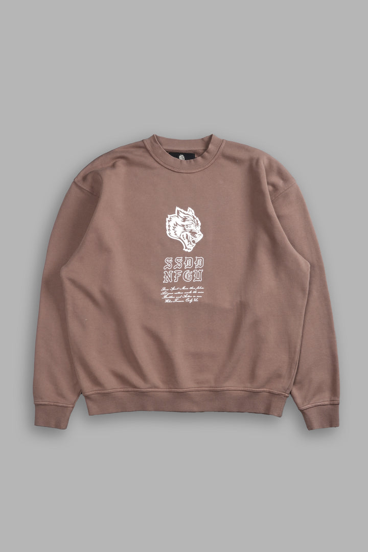 NFGU Mempo London Crewneck in Mojave Brown