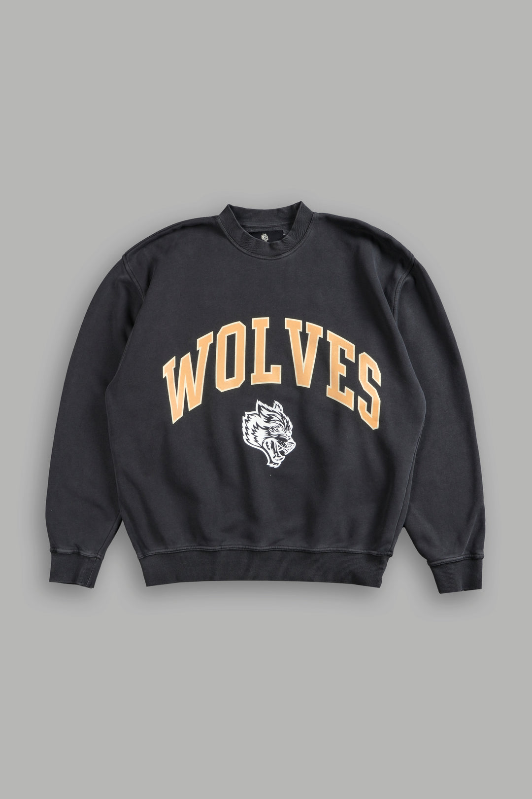 Loyalty London Unisex Crewneck in Wolf Gray/Orange