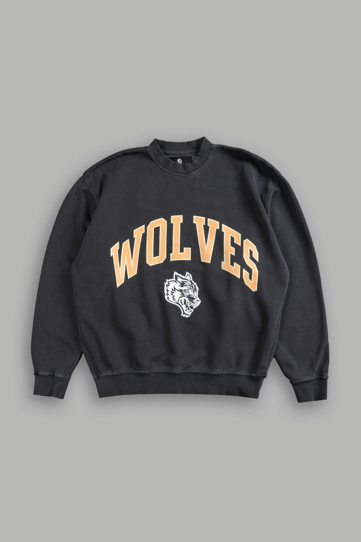 Loyalty London Unisex Crewneck in Wolf Gray/Orange