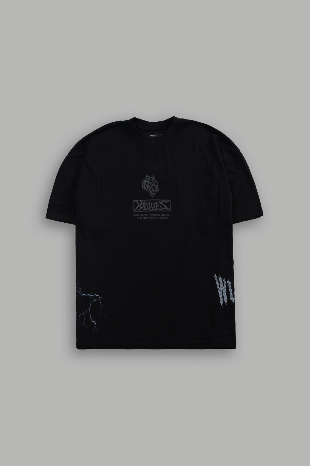 Darc Ryu "Side By Side" Series Premium Oversized Tee in Black