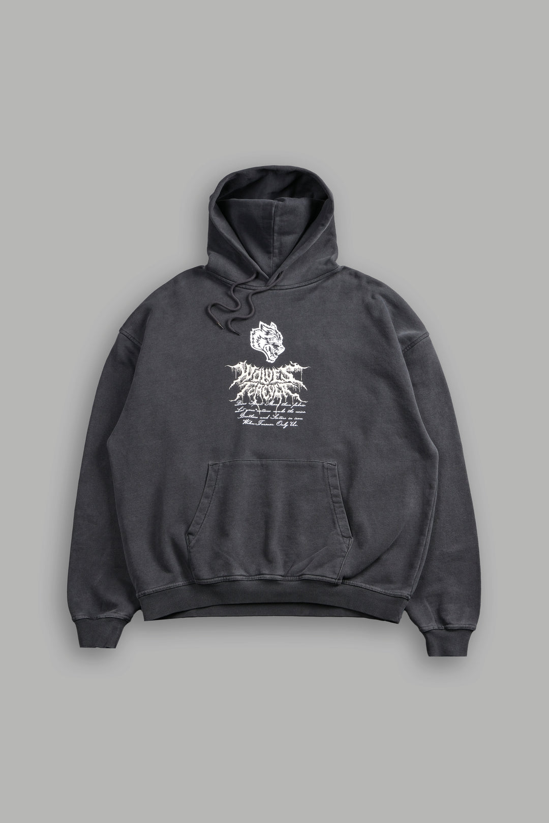 Jack Hammer "Grunge" Hoodie in Wolf Gray