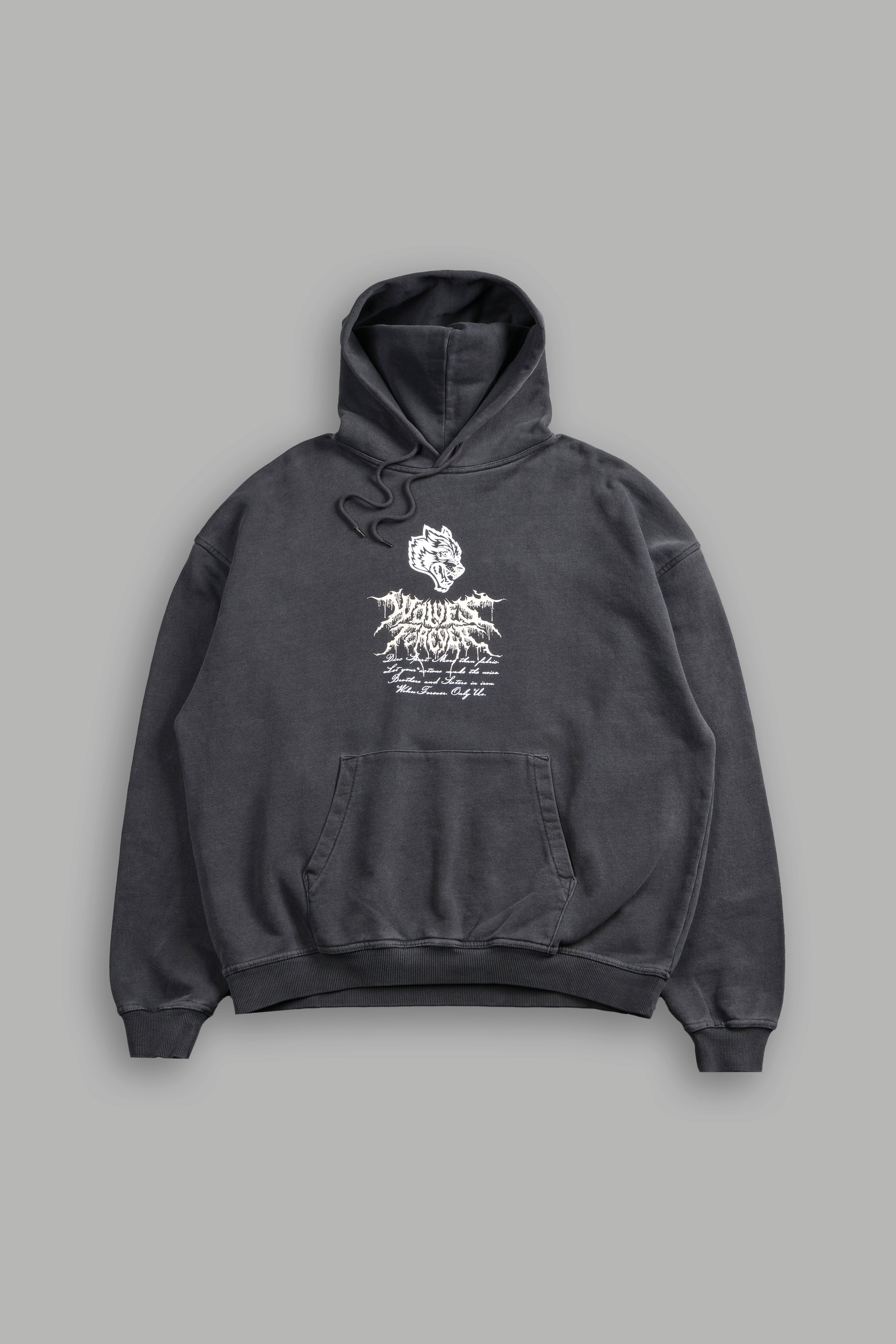 Jack Hammer "Grunge" Hoodie in Wolf Gray