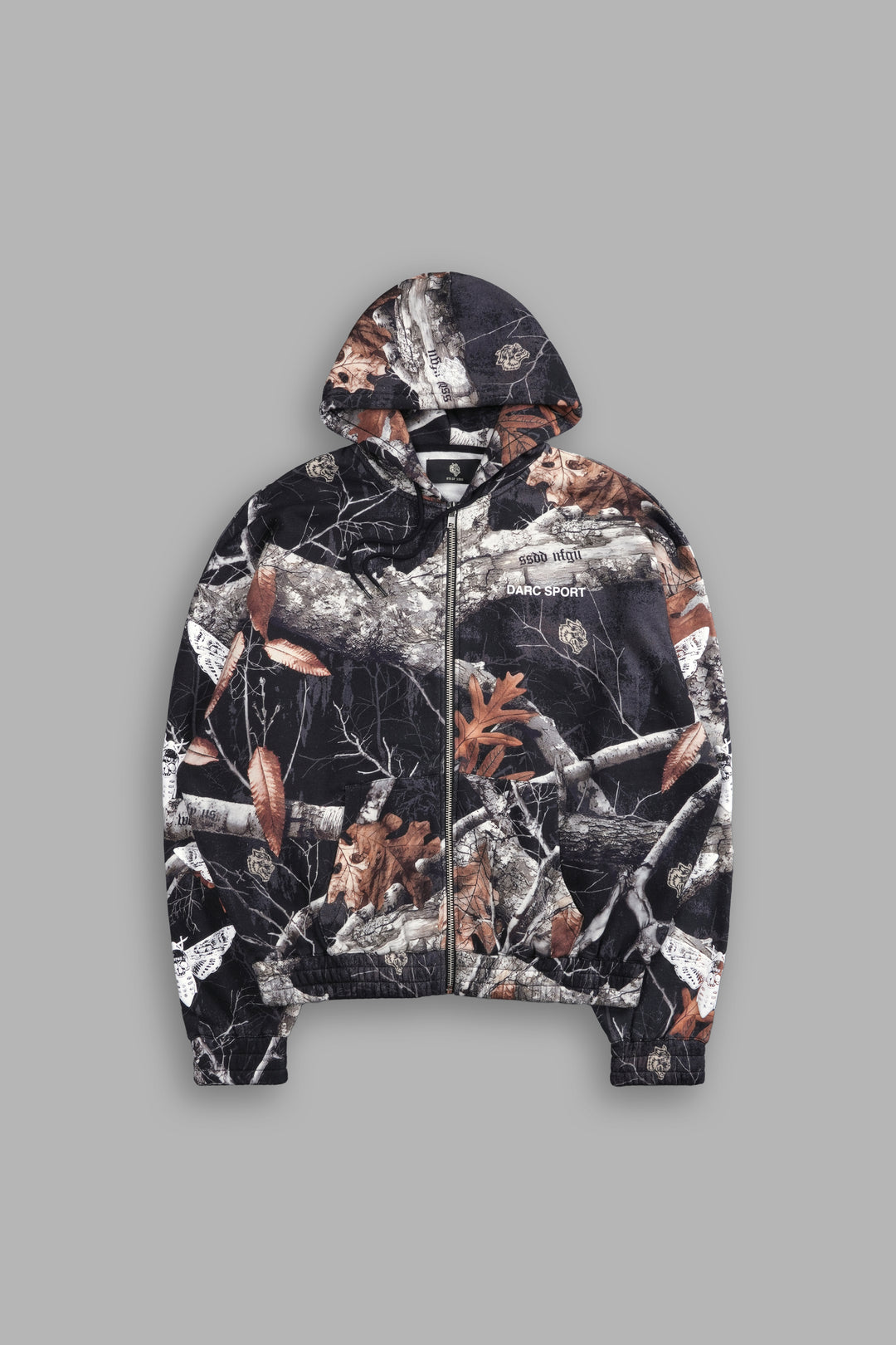 Reborn "Chambers" Zip Hoodie in Darc Woodland Camo