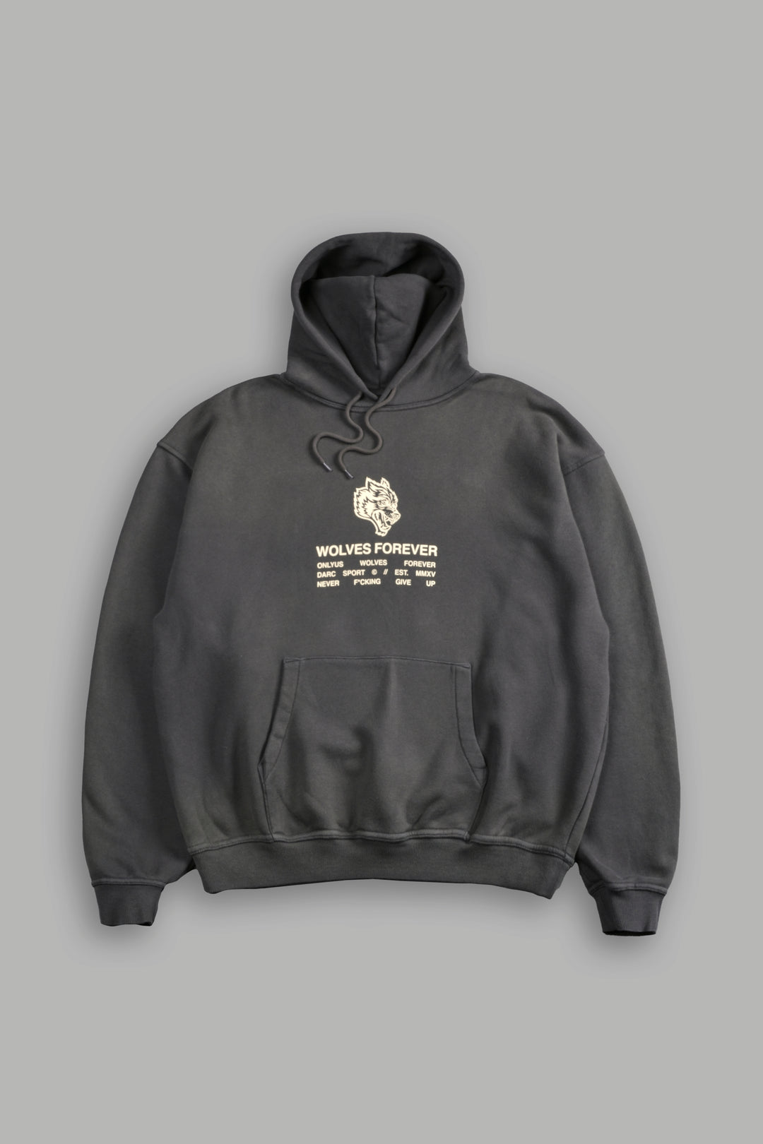 Wolves Have Your Back "Bishop" Hoodie in Wolf Gray Halo Wash