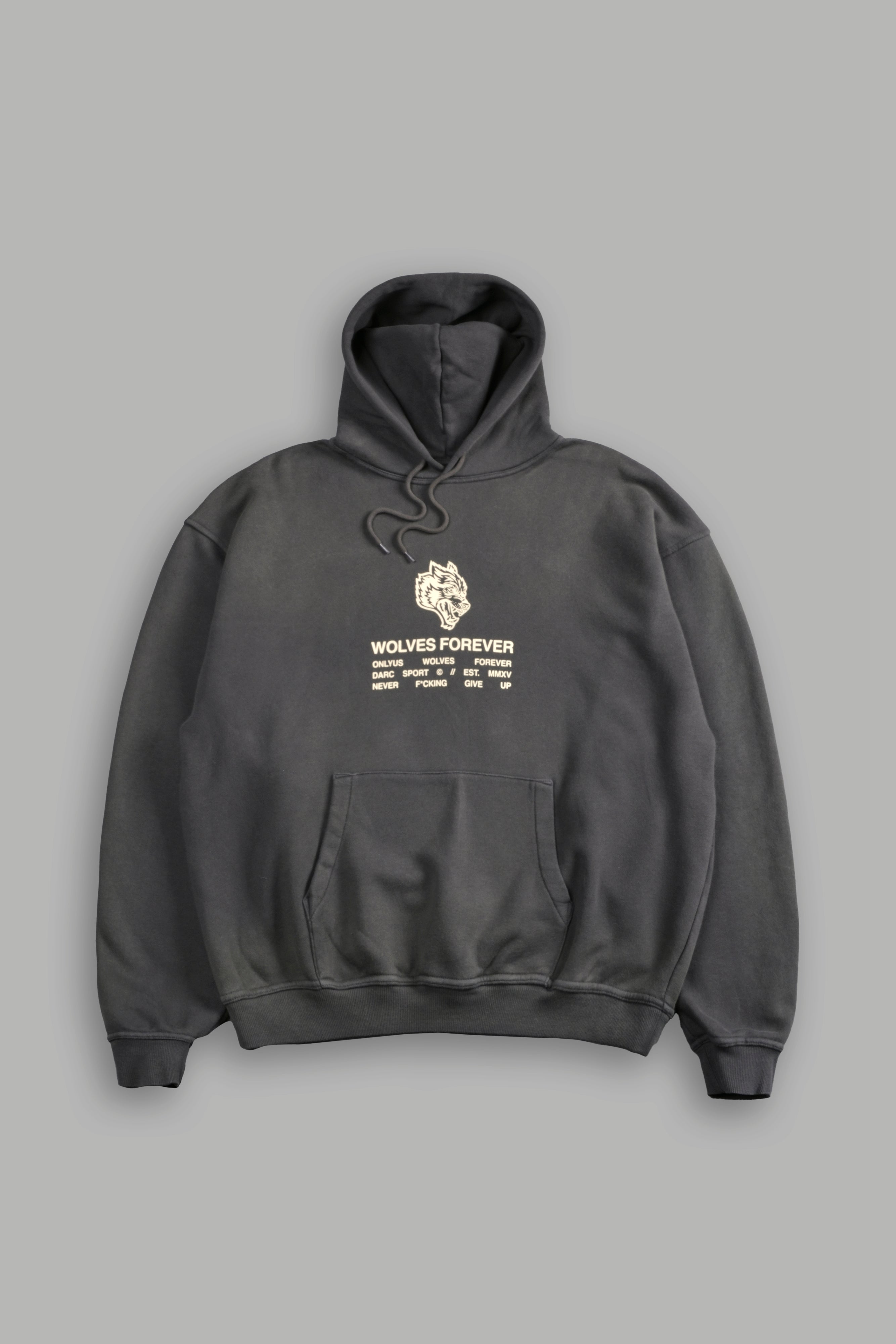 Wolves Have Your Back "Bishop" Hoodie in Wolf Gray Halo Wash