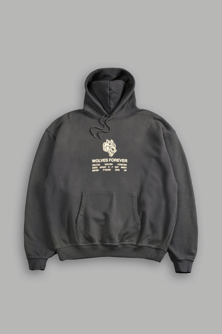 Wolves Have Your Back "Bishop" Hoodie in Wolf Gray Halo Wash