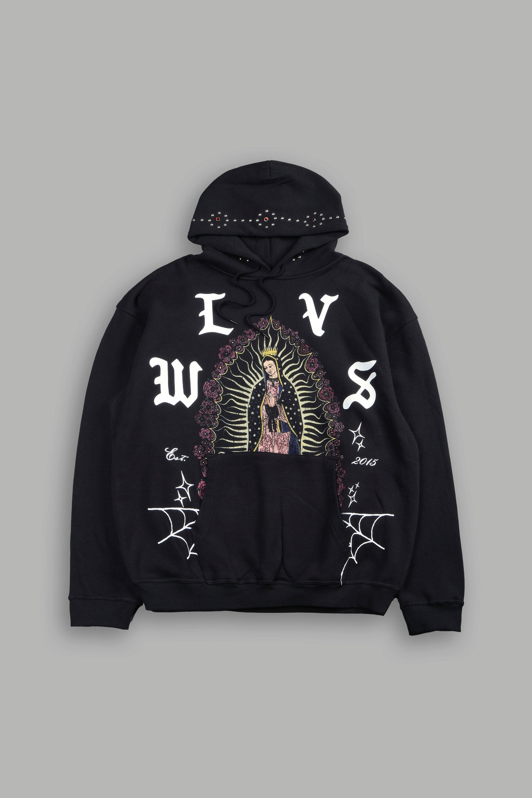 Dama De Las Rosas Bishop Hoodie In Black