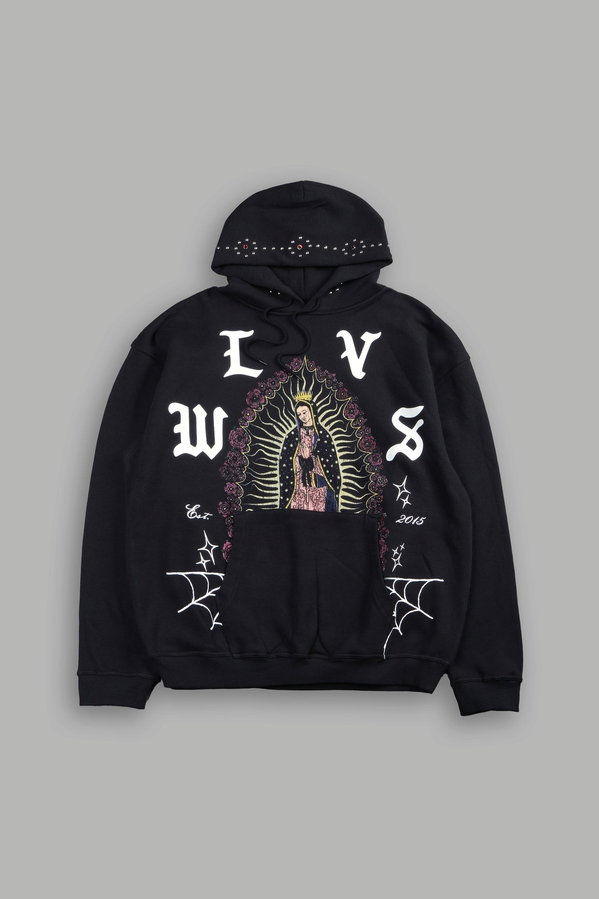 Dama De Las Rosas Bishop Hoodie In Black