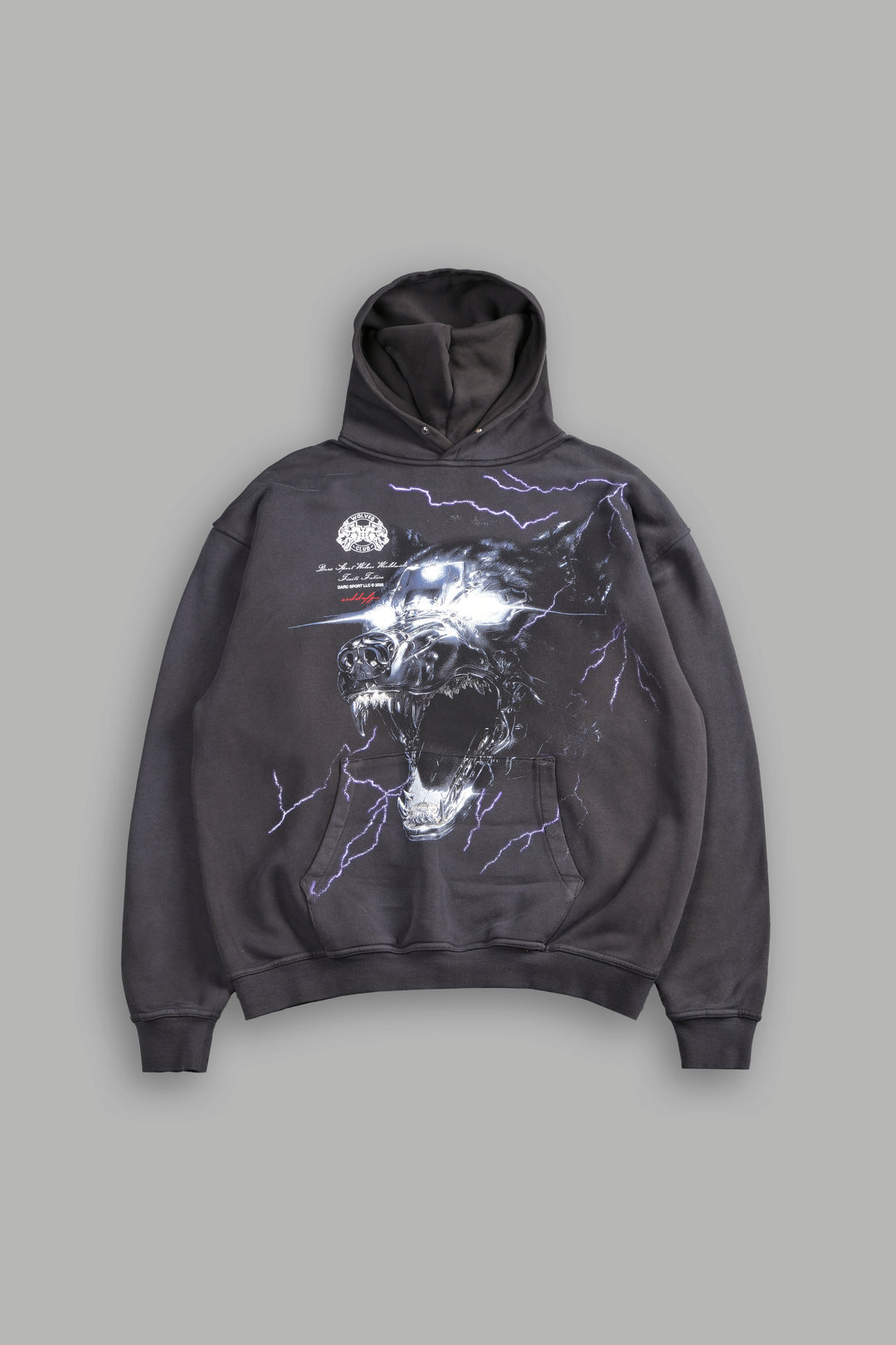 Eye of the Beast "Pierce" Hoodie in Wolf Gray Drift Wash