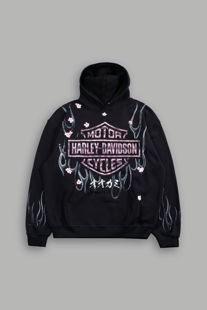 Darc Blossom Pierce Hoodie in Black