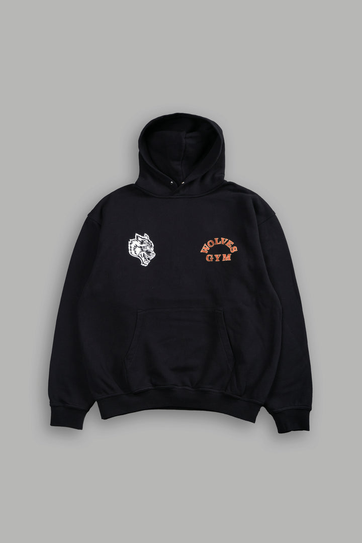 Wolves Gym V2 "Pierce" Hoodie in Black