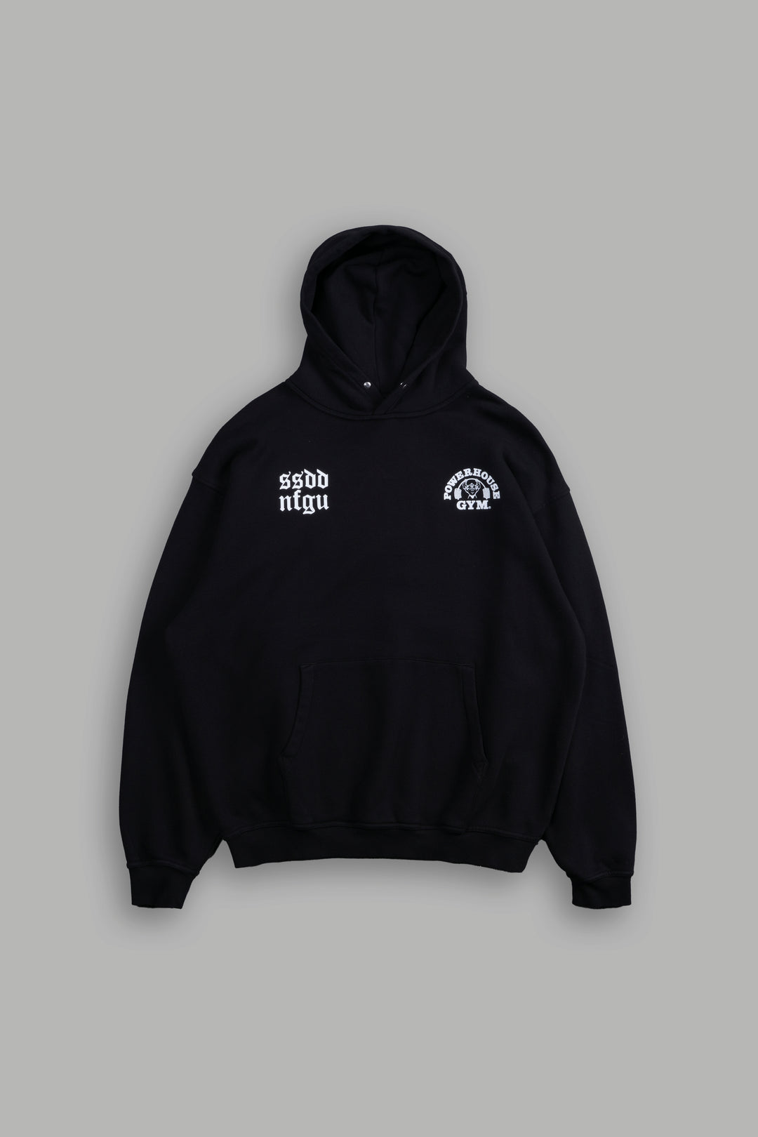 Powerhouse Of The Wolves V2 "Pierce" Hoodie in Black/White