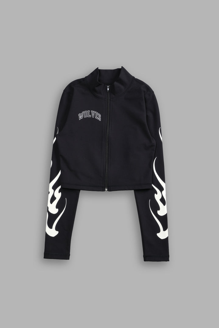 Through The Fire Tana "Energy" Zip Mockneck in Black