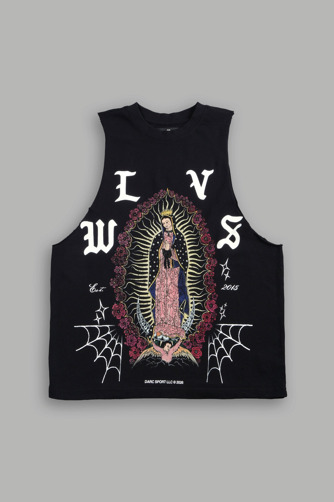 Dama De Las Rosas V2 Tommy Muscle Tee In Black