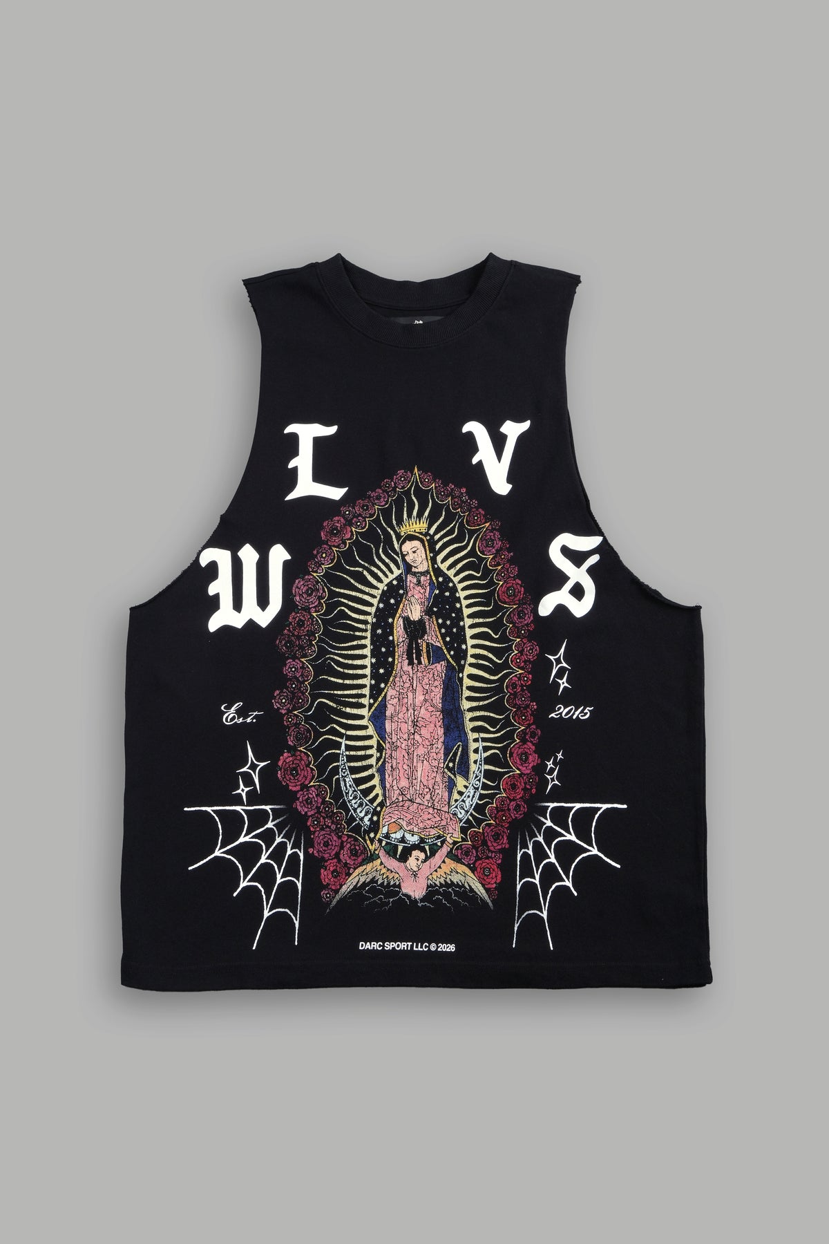 Dama De Las Rosas V2 Tommy Muscle Tee In Black