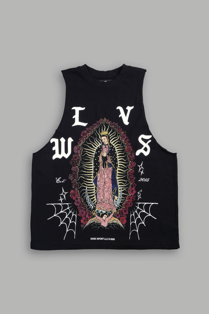 Dama De Las Rosas V2 Tommy Muscle Tee In Black