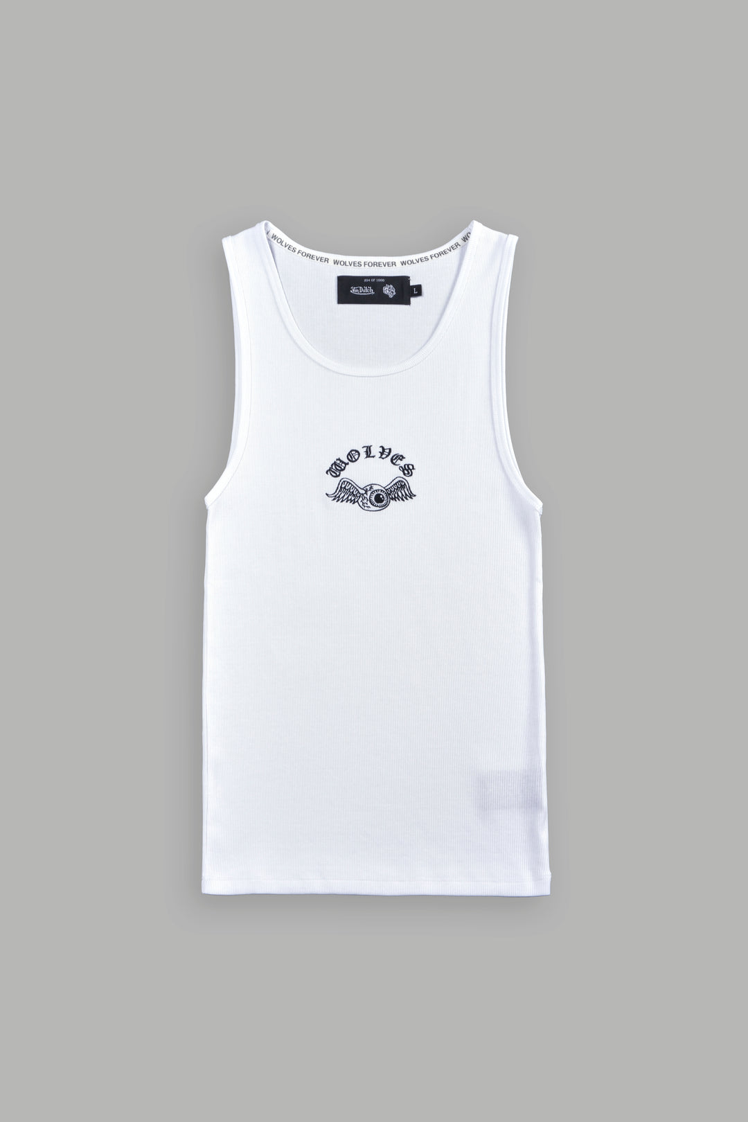 VD Chopper Ribbed Tank V2 in White
