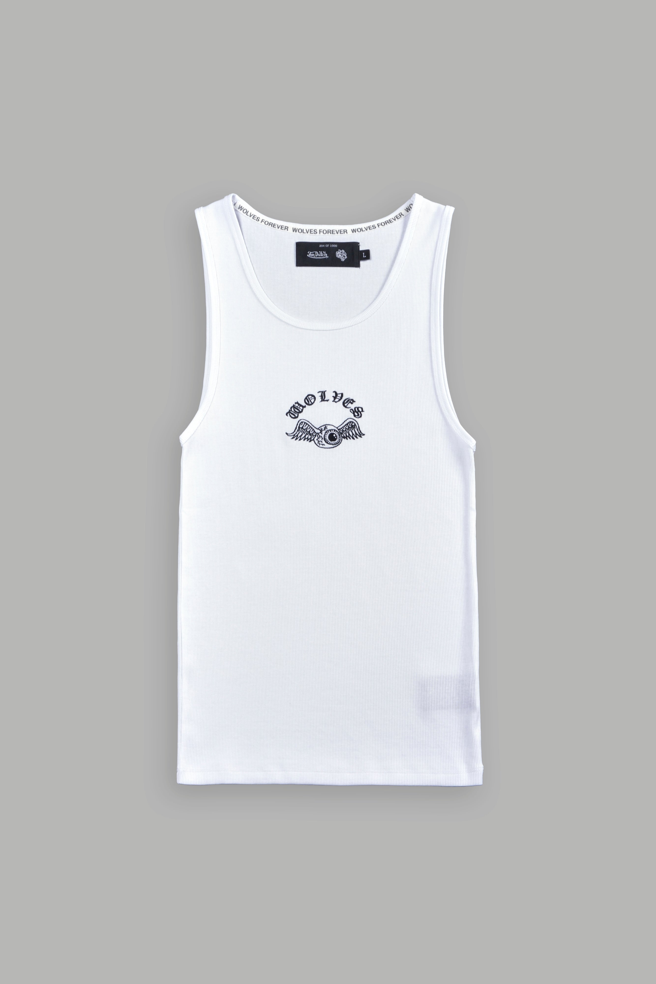 VD Chopper Ribbed Tank V2 in White