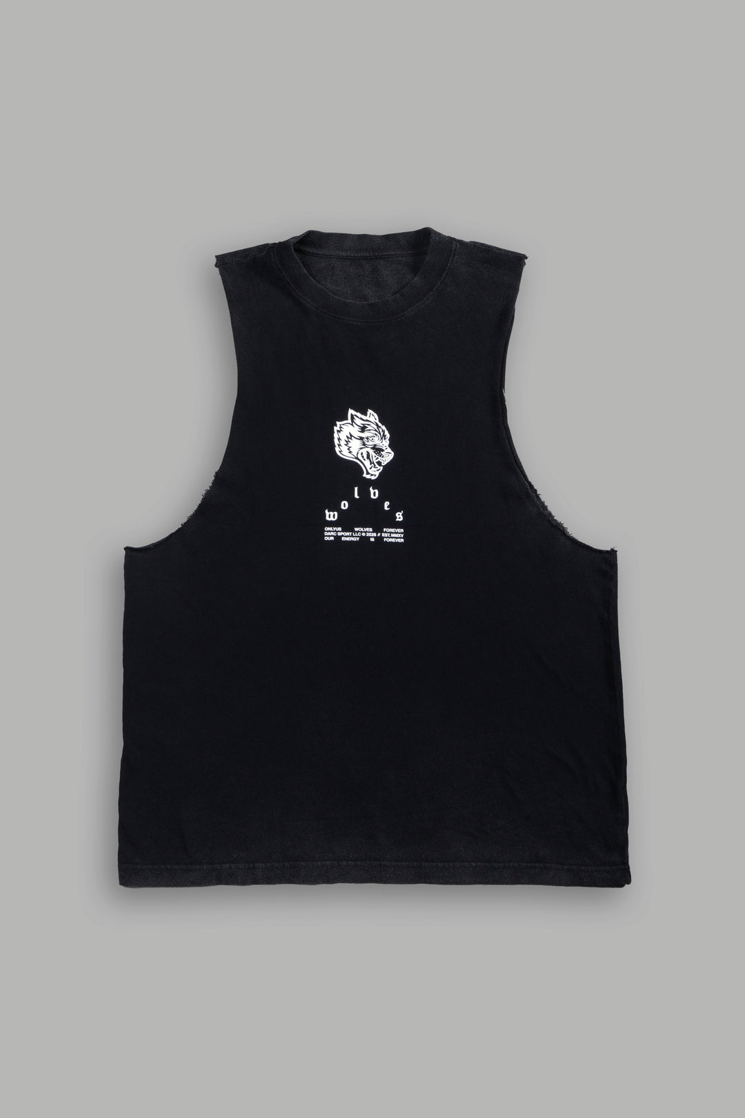 Half Mask Tommy Muscle Tee in Black