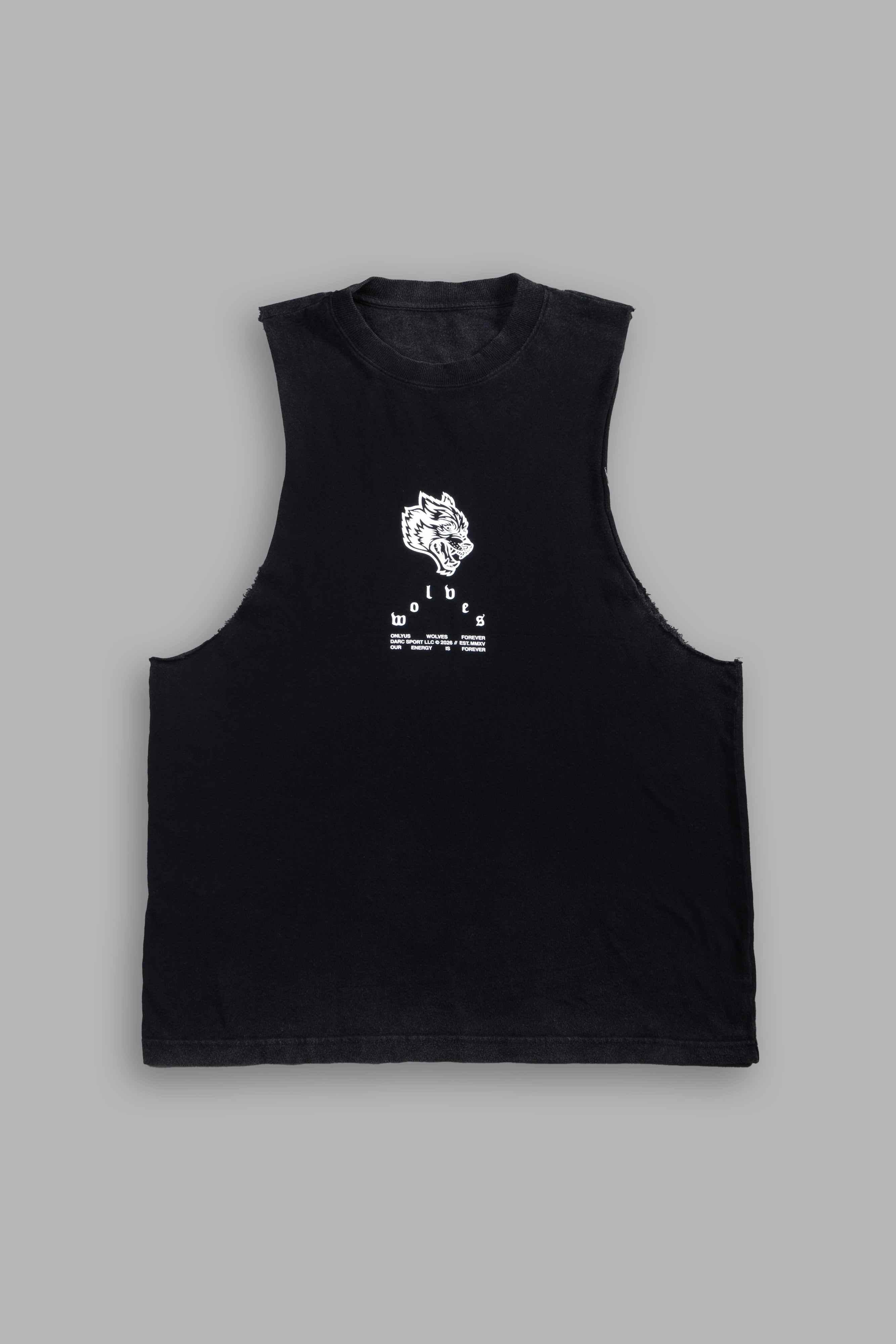 Half Mask Tommy Muscle Tee in Black