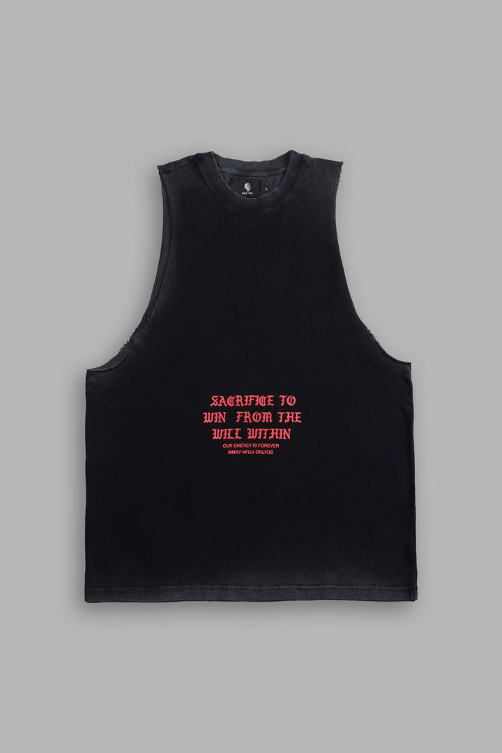 Wolf Sacrifice "Tommy" Muscle Tee in Black
