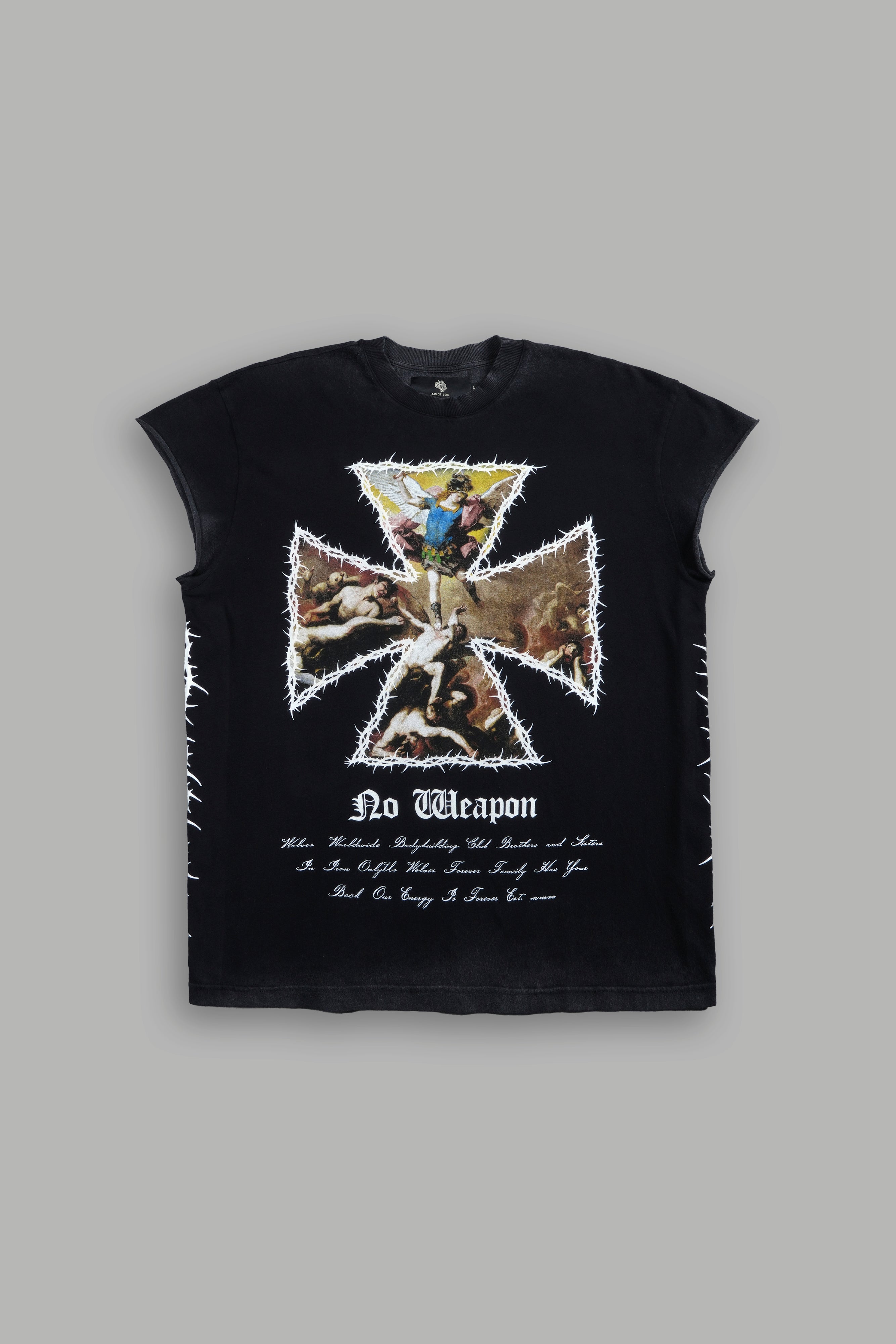 Ascend "Premium" Cap Sleeve Tee in Black