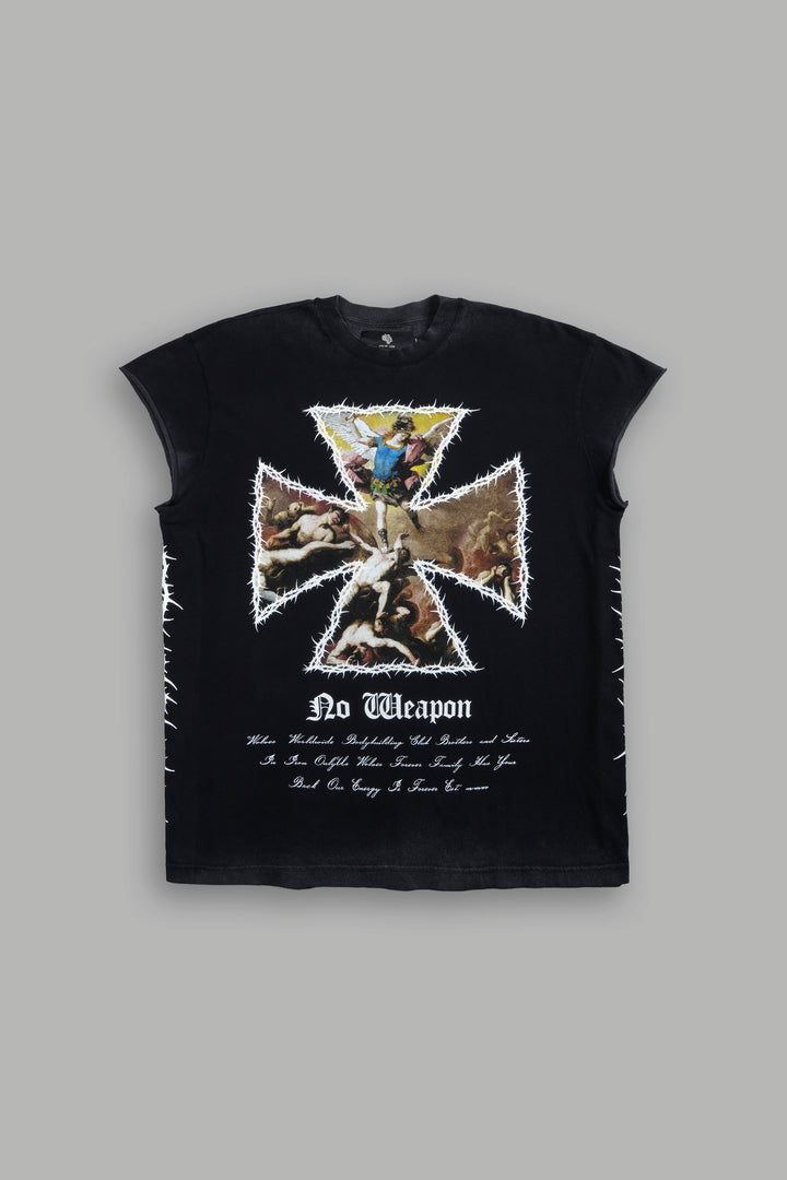 Ascend "Premium" Cap Sleeve Tee in Black