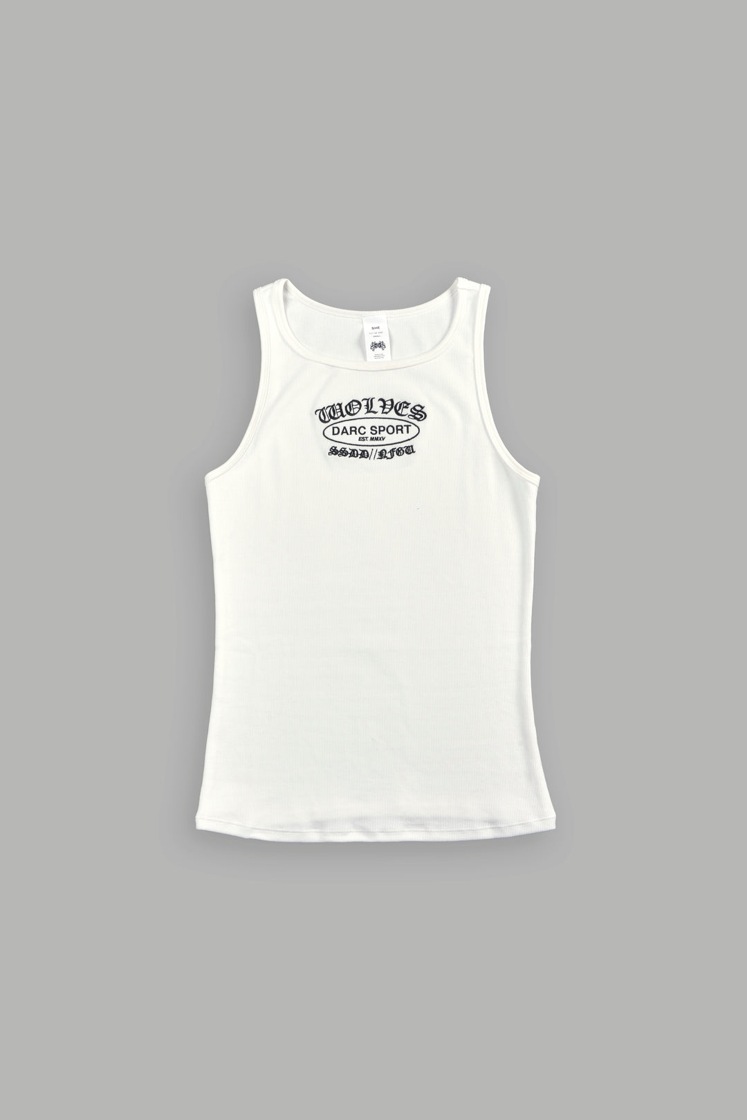 Darc Emblem Gwen Classic Rib Tank In White