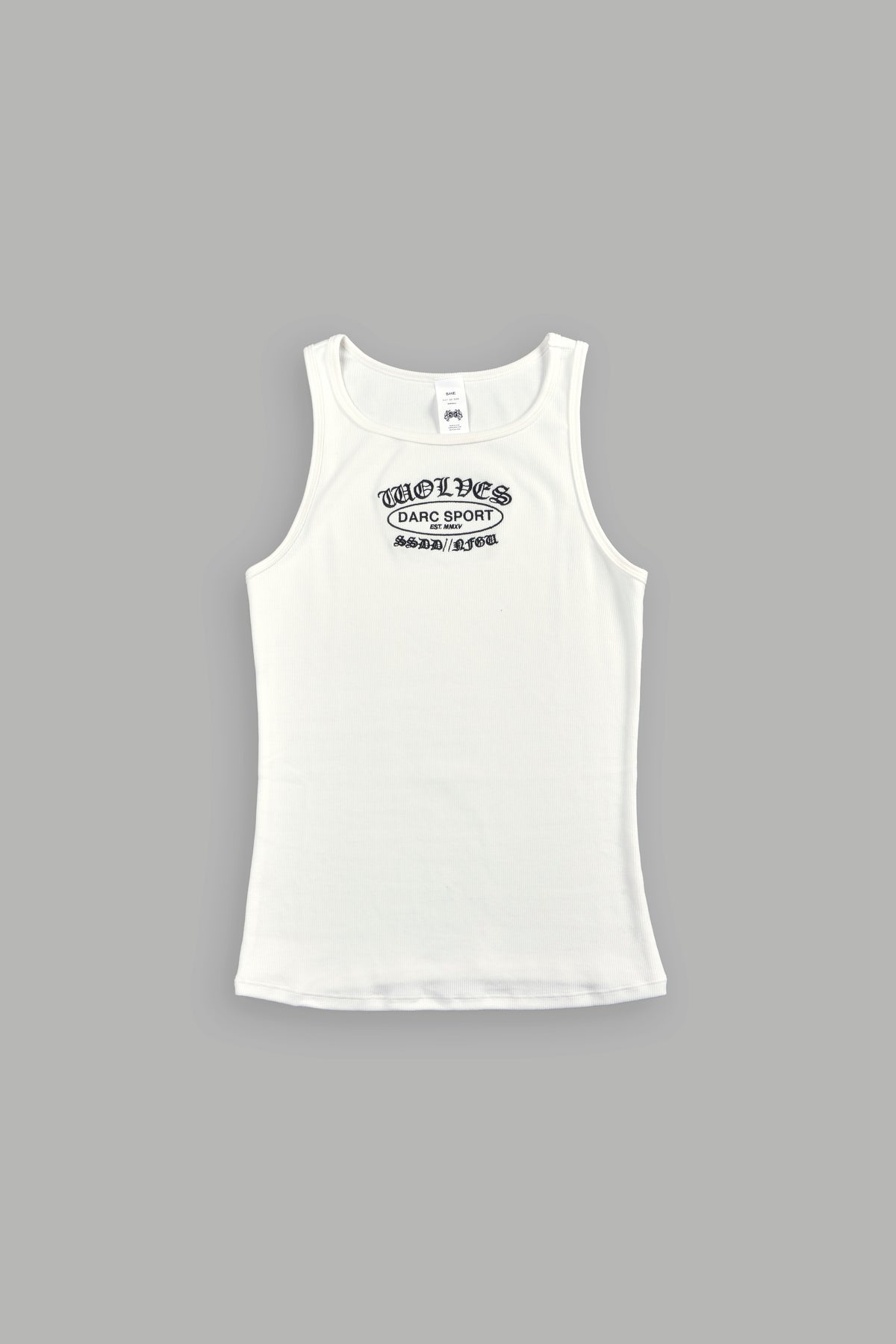 Darc Emblem Gwen Classic Rib Tank In White
