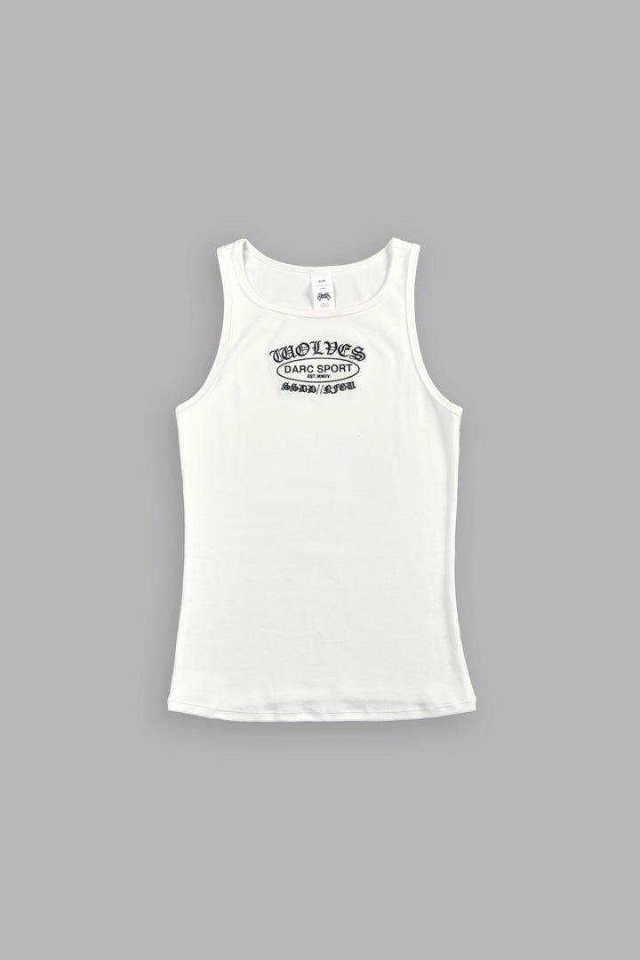 Darc Emblem Gwen Classic Rib Tank In White