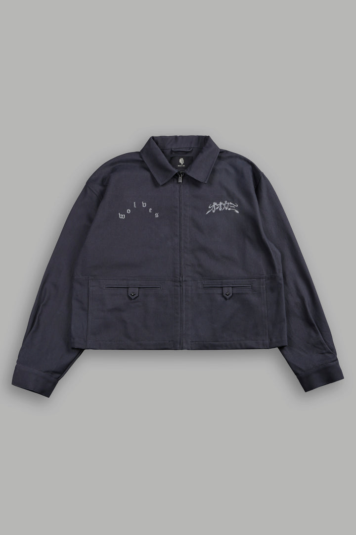 Oni-Genba Redford Shirt Jacket in Washed Navy