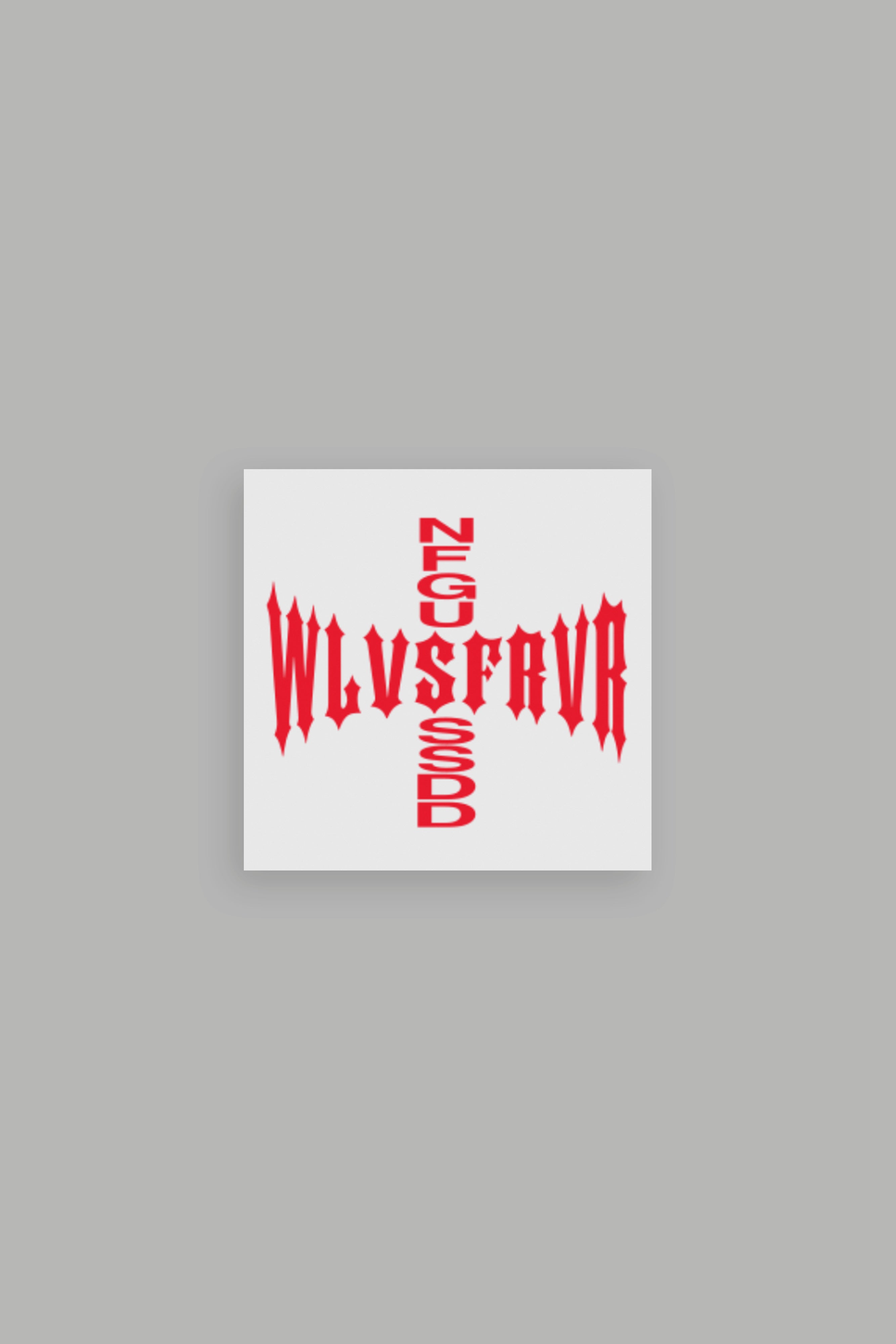 Iron Cross Small Sticker in Red