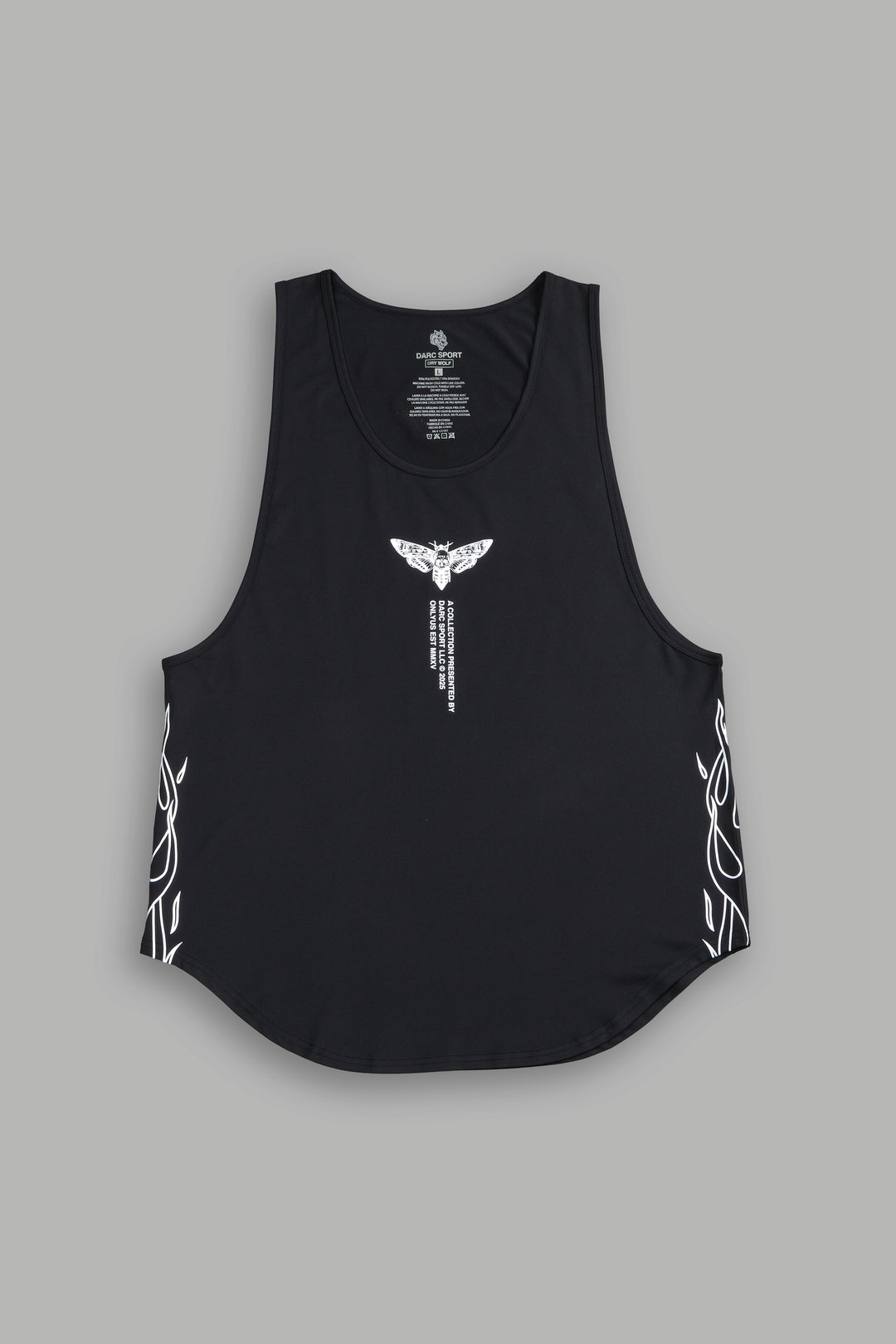 Moth From Above "Dry Wolf" (Drop) Tank in Black