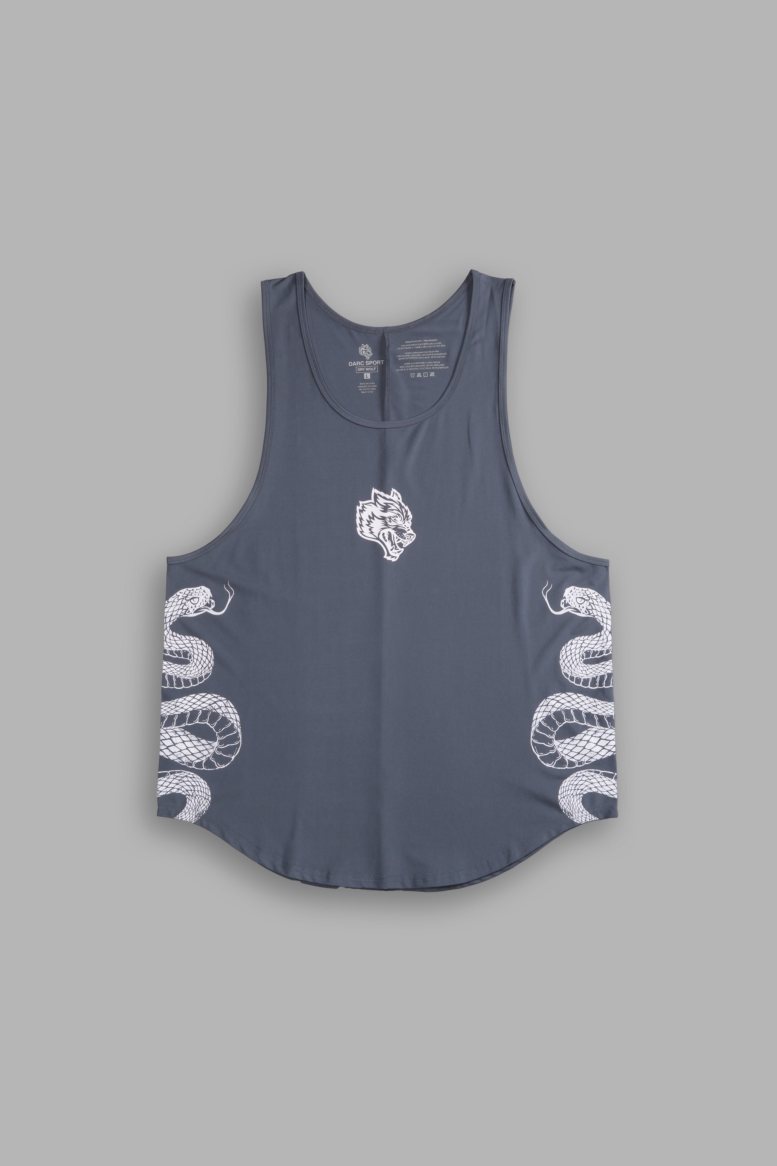 Renewal "Dry Wolf" Back Seam (Drop) Tank in Wolf Gray