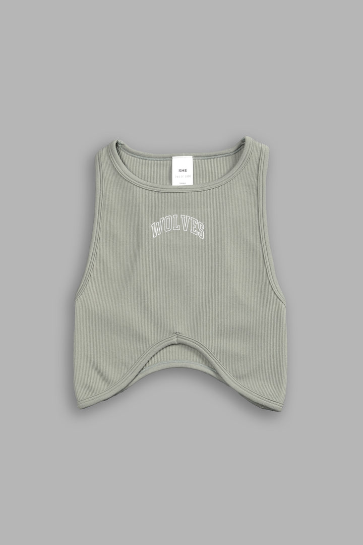 Loyalty "Everson Seamless" Curve Tank in Owen Green