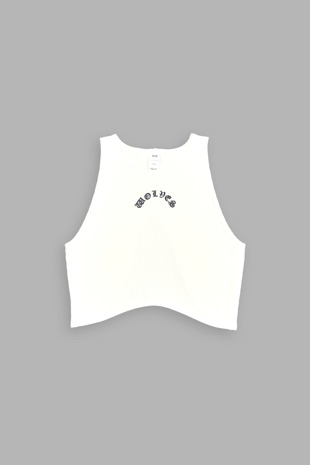 Chopper Rib Curve Tank in Cream